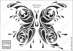 Schablone-Stencil A4 105-1189 Schmetterling Jugendstil